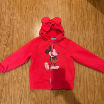 도쿄 디즈니 리조트 미키마우스 후드티 S 빨간색
