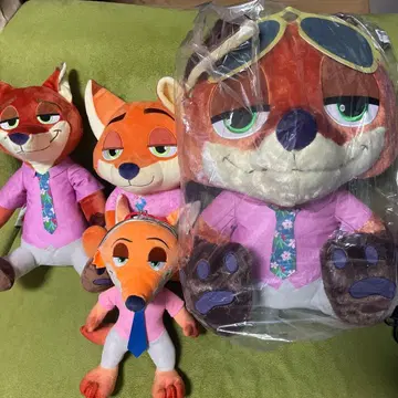 주토피아2 닉 봉제 인형 세트