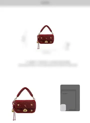 CHIO 2ND 브레드 퍼피 레드 봉제 인형 백