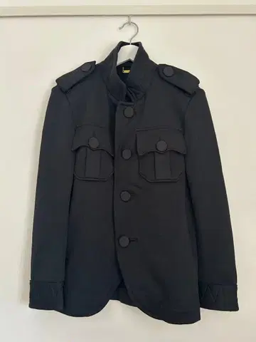 Dress Camp 블랙 밀리터리 자켓