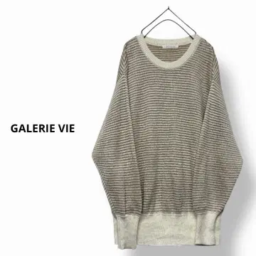 GALERIE VIE 린넨 니트 크루넥 니트 와이드 니트