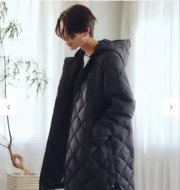 안피로 TAION 블랙 퀼팅 자켓 코트 M