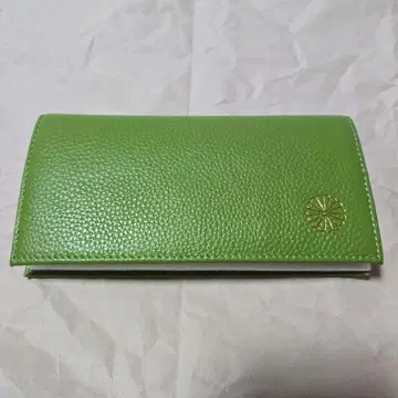 황궁 그린 가죽 지갑