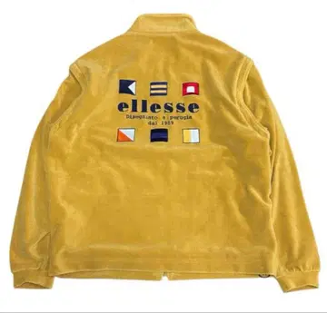 90s 00s ellesse 드로코드 플리스 트랙 자켓