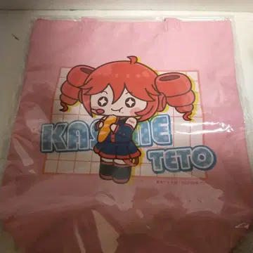 카사네 테토 토트백 핑크