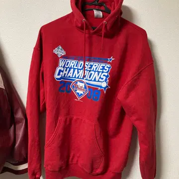 2008 월드 시리즈 챔피온 후드티 XL 레드