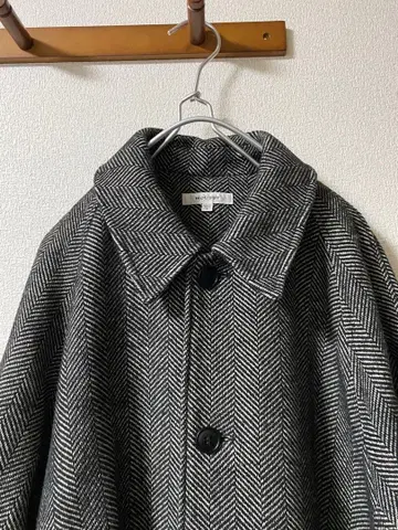 마우지 헤링본 롱 코트