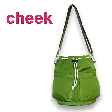 cheek 티크 숄더백 그린 / 복조리백 여성용 그린
