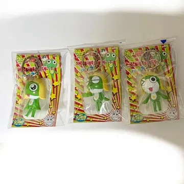 [ 3종 세트 ] 개구리 중사 케로로 흔들흔들 키링 파트 2 케로로