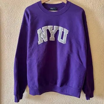 90s 빈티지 NYU 뉴욕 대학 맨투맨 퍼플 칼리지