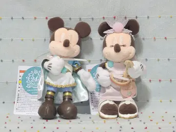 개원 24주년 미키 미니 인형 배지 도쿄디즈니씨