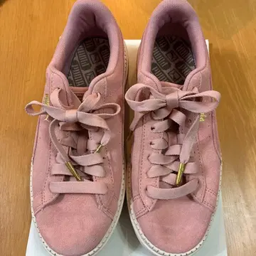 PUMA 스니커즈 핑크 통굽 24cm