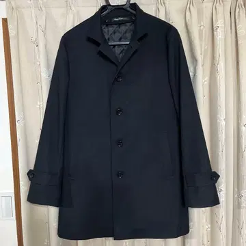 하루야마 슬림 스탠드 카라 코트 리켄바커 M