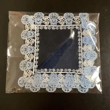 치카자와 레이스 도라에몽 콜라보 손수건 네이비