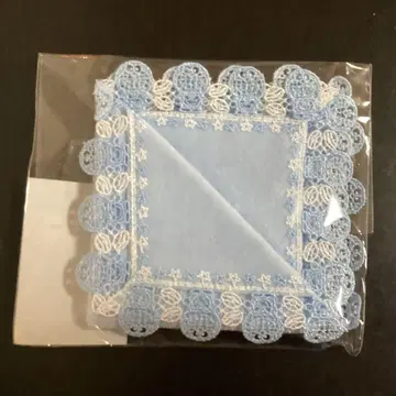 치카자와 레이스 도라에몽 콜라보 손수건 블루