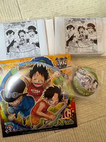 원피스 캔뱃지 에이스 사보 루피