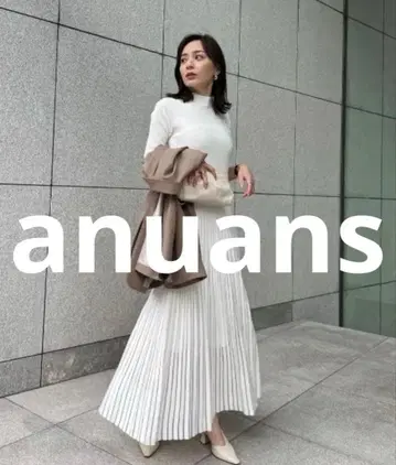 anuans 니트 원피스 FREE 화이트 여성용