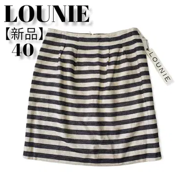 [ 새상품 ] 루니 LOUNIE 스커트 보더 마 혼방 여성용 의류