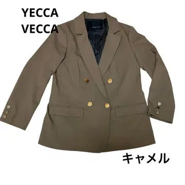 YECCA VECCA 골드 버튼 테일러드 자켓 카멜 새상품급