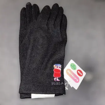 FURLA 블랙 장갑 스마트폰 터치 가능