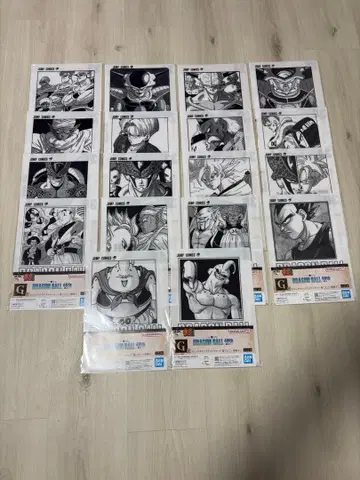 제일복권 드래곤볼 40th G상 코믹스 클리어 파일 세트 18종
