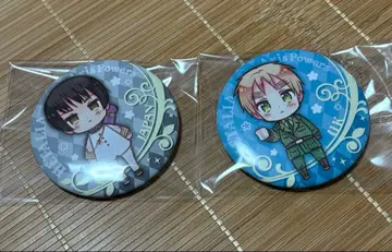 헤타리아 애니복권 일본 영국 캔뱃지 세트