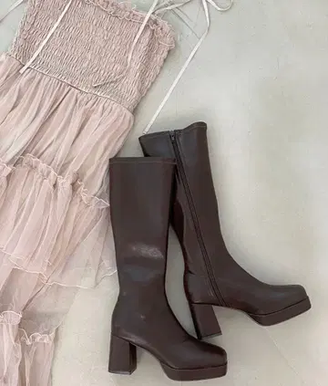 [ MAJESTIC LEGON ] 슬림 레그 스트레치 롱 부츠 새상품급