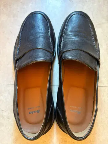 [ 새상품 ] Bata 천연 가죽 로퍼 블랙 42