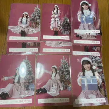 사쿠라자카 4기생 산타 의상 묶음 판매 브로마이드