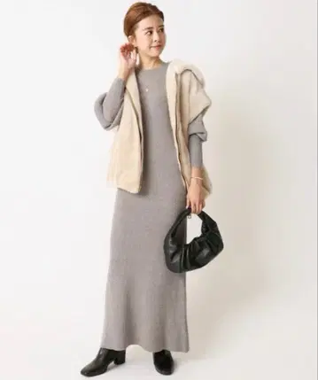 SPICK&SPAN 니트 롱 원피스