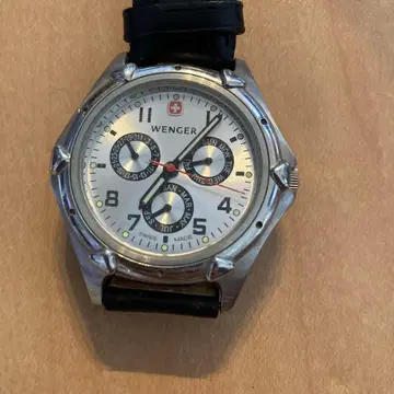 WENGER 남성용 실버 손목시계