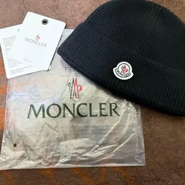 MONCLER 니트 모자 블랙