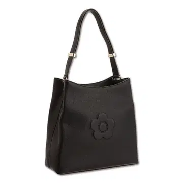 MARY QUANT 슈링크 데이지 엠보싱 토트/블랙