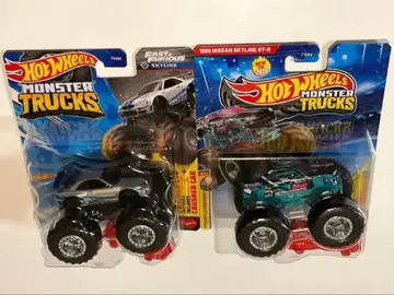 Hot Wheels 몬스터 트랙 닛산 gt-r 2개 세트