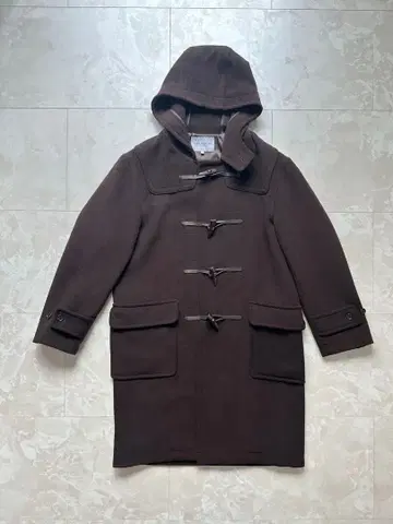 새상품급 유나이티드 애로우즈 더플 코트 S 다크 브라운