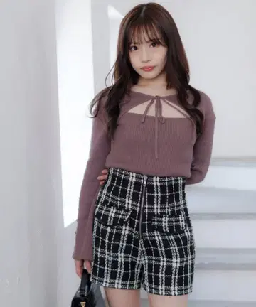 니트 데콜테 오픈 2way 니트 여성용