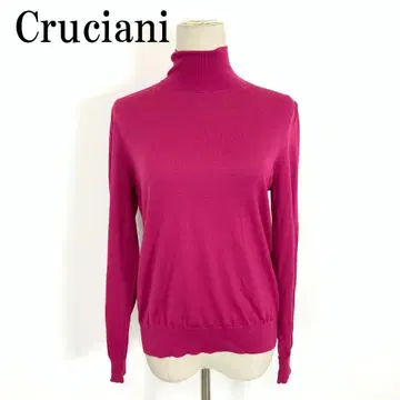 LA9138 크루치아니 긴팔 니트 핑크 울100% 42