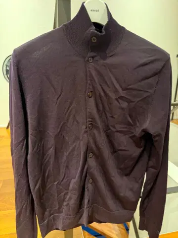 투모로우랜드 울 퍼플 가디건 사이즈 M