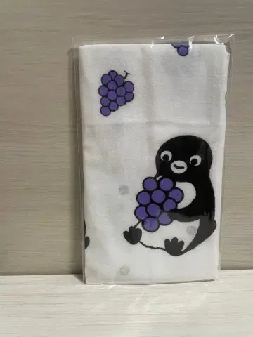 Suica 펭귄 거즈 수건 포도 면 100%