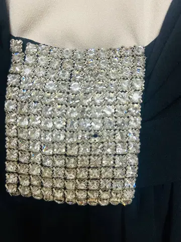 그레이스 콘티넨탈 비쥬 장식 파티 드레스