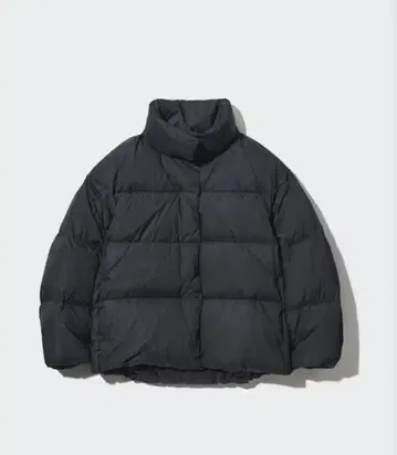유니클로 파우더 소프트 다운 자켓 NANODESIGN 블랙 X L