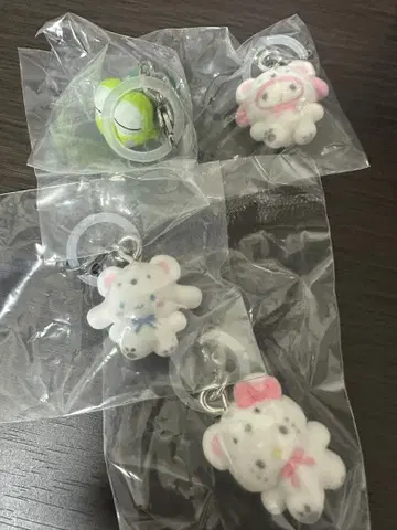 산리오 메지루시 액세서리 모음 폭신폭신 스노우 메지루시 액세서리