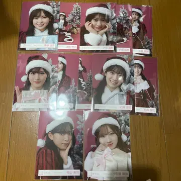 사쿠라자카 3기생 산타 의상 묶음 판매 브로마이드