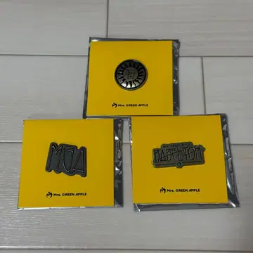 Mrs. GREEN APPLE BABELnoTOH 핀 배지 3개 세트