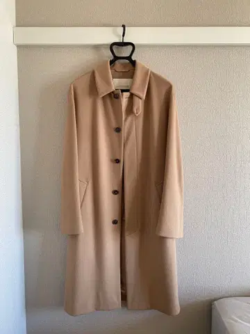 MACKINTOSH 카멜 스텐카라 코트 울 42