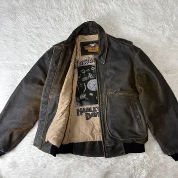 빈티지 할리데이비슨 90's 가죽 자켓 M 블랙