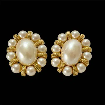 모네 모네 귀찌 모조 진주 x 골드 컬러