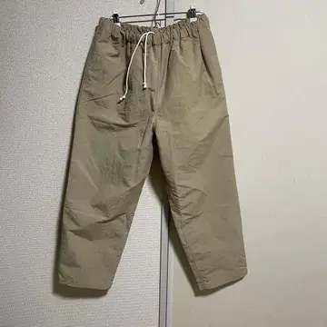 WED STORE Yuan 1턱 코튼 나일론 이지 팬츠