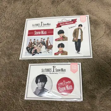 Snow Man 1st Anniversary 미야타테 료타 캔뱃지 스티커