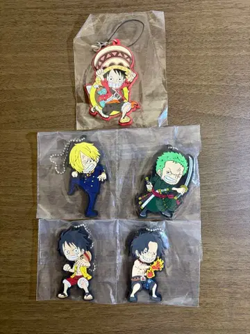 원피스 러버 키링 세트